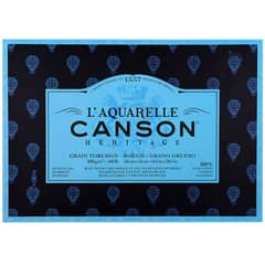 CANSON - Block Papel Acuarela Heritage 300gr Grano Grueso 36x51cm