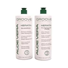 GROOVE PROFESIONAL - Alisado Aloe Vera Keratin Kit Paso 1 y 2 Progressiva Groove 1 Lt