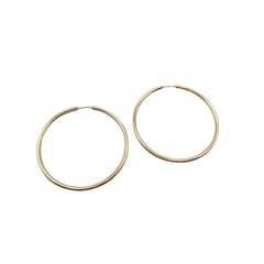 MARRO - Aros argolla 3,2 cm de diámetro enchapado en oro 18K