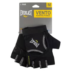 EVERLAST - Guantes Fitness Vento Negro/Gris Mujer - Negro - M