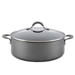 CIRCULON - Olla 7 L Con Tapa Vidrio Aluminio Anodizado