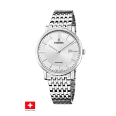 FESTINA SWISS - Reloj F20018/1 Plateado Hombre Swiss Made
