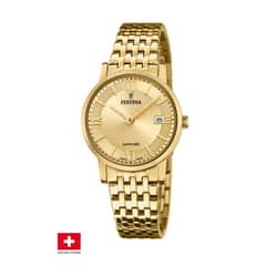 FESTINA SWISS - Reloj F20021/2 Dorado Mujer Swiss Made