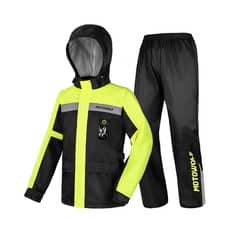MOTOWOLF - Traje de lluvia para moto y ciclismo 0402 210T Negro/Amarillo