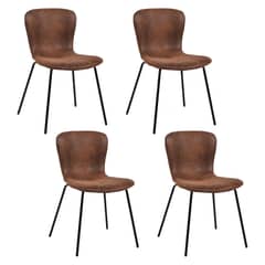 NOVAHUS - Pack 4 Sillas de Comedor Citrino Café.
