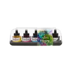 Royal Talens - Acuarela Líquida Ecoline Con Gotero 5 Colores Primarios 30ml