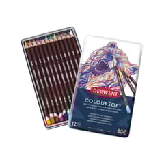 DERWENT - Lápices De Colores Coloursoft Set 12
