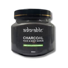 ADORABLE - Exfoliante Cuerpo y rostro Carbón 300 ml - Turquesa