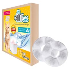 PETWOOW - Pack 6 filtros dispensador agua mascota perro y gato
