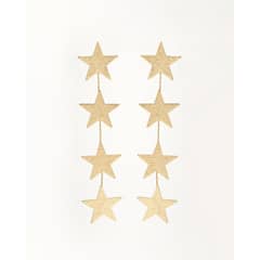 GENERICO - Aros De Oro Mujer Para Regalo Estrellas Anastasia Cantarina
