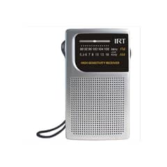 IRT - Radio A Pilas De Bolsillo Am fm Plateada