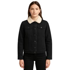 D'JOE - Chaqueta Mezclilla Jeans Chiporro Sherpa Mujer