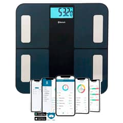 TOPMEDIC - Balanza Pesa Digital Inteligente con Bioimpedancia iOS y Android