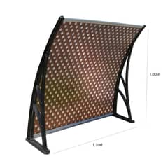 DVP - Alero Listo Curvo Treillage 1,0x1,2 mts Negro