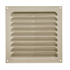 DVP - Celosía Ventilación PVC Plana 20x20 cm Beige 10un
