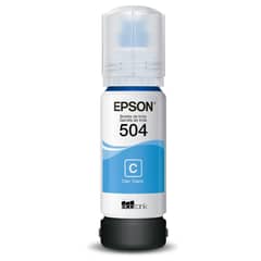 EPSON - Tinta Botella T504 70ml Ecotank Cyan - Azul