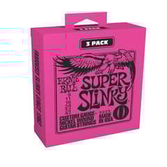ERNIE BALL - PACK DE 3 SET DE CUERDAS SUPER SLINKY NICKEL 9 - 42