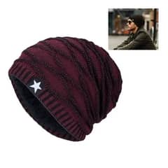 ROYAL MADRIZ - Gorro Invierno Hombre De Lana Con Forro Interno Relieve
