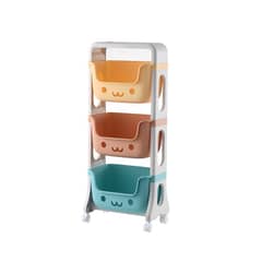 CRUSEC - Estante Infantil Organizador Con Soporte 3 Niveles