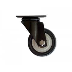 HBT - Rueda PU 75 mm 75 Kg Negra