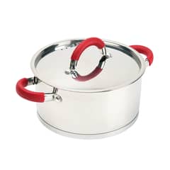 BOLTON - Olla cacerola de acero inoxidable 4.5 litros