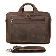 ROYAL MADRIZ - Bolso  Maletín Cuero Genuino 100 Hombre Style Royal