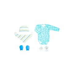 BABY MINK - Ajuar Unisex Complet set Azul Talla única
