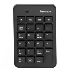 TECMASTER - Teclado Numérico USB Profesional de Teclas Planas TM-100504 - Negro