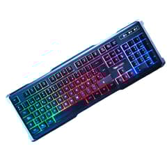 TECMASTER - Teclado Gamer RGB para PC/ PS5/ PS4/ XBOX LK100D - Negro