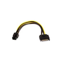 GENERICO - Cable Adaptador Corriente Poder Sata 15 Pin Pci-e 6 Pin