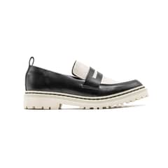 BESTIAS - Zapato De Cuero Moca White Black