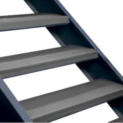 DVP - Grada Clásica Escalera PVC 0,5x3,0 mts Gris Oscuro