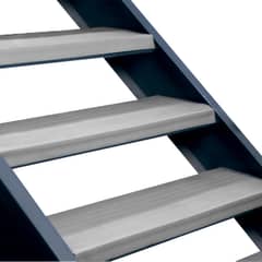 DVP - Grada Clásica Escalera PVC 0,5x3,0 mts Gris