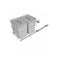 DVP - Basurero doble 32LTS gris
