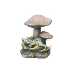 RUNN - Figura Decorativa Duende Durmiendo en Hongo