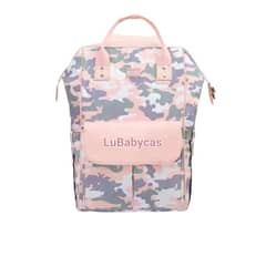 LUBABYCAS - Mochila Pañalera Maternal Con Accesorios Rosada