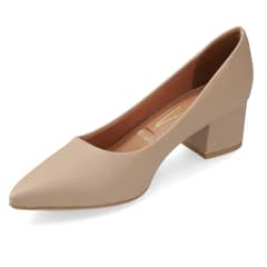 VIZZANO - Zapato Mujer Taco Cuadrado Beige