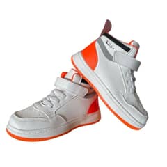 MD - Zapatillas botin niño blancas deportivas