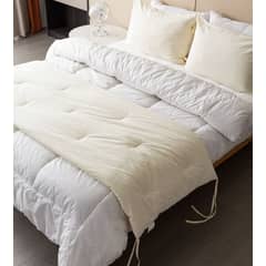 GENERICO - Set Piecera de Lino Beige 80 X 210 +2 fundas