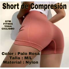 UNIVERSAL - SHORT DE COMPRESION ROSADO