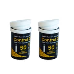 CONTROL D - Kit de 100 Tiras Reactivas Glucómetro Comfort