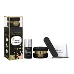 LE MINI MACARON - Kit Manicure Esmaltado Gel (Licorice)
