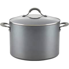 CIRCULON - Olla 9,46 L Aluminio Anodizado Con Tapa Vidrio