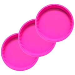 GENERICO - Pack 3 Moldes De Silicona Para Hornear Forma Tarta Tartaleta