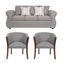 SITIAL HOME - LIVING 311 FACUNDO SOFA MAS SITIALES GRIS CLARO BY