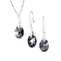 JOYAS MONTERO - Conjunto Praga Cristales Genuinos Silver Night