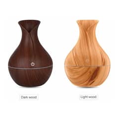 FELIZ - Humidificador Aire Difusor Madera Lampara Cuello 130 Ml