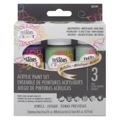 RUST OLEUM - Set De 3 Pinturas Acrílicas Gemas Preciosas Testors
