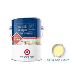 TRICOLOR - Esmalte Al Agua Profesional 1 Gl Damasco Light