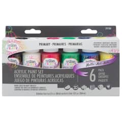 RUST OLEUM - Set De 6 Pinturas Acrílicas Primarios Testors